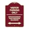 Signmission Bilingual Reserved Parking Visitor Parking Only Estacionamiento Para Visitantes, A-DES-BU-1824-24304 A-DES-BU-1824-24304 - alternate 1